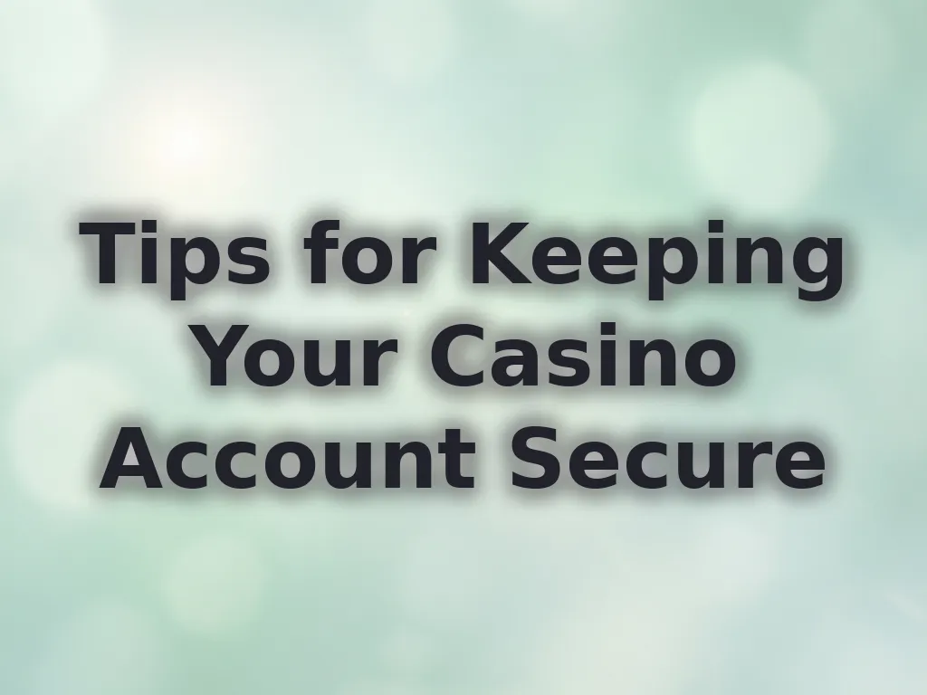 Tips for Keeping Your Casino Account Secure